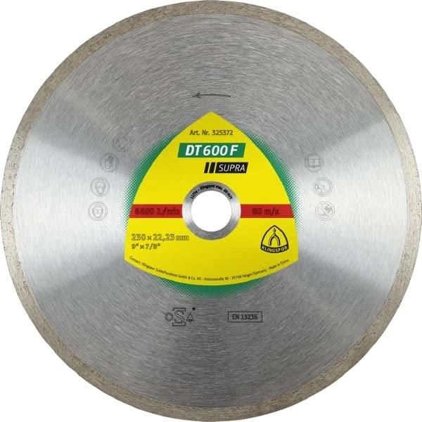 Алмазный диск KLINGSPOR 115X1,6X22,23/GR/7/S/DT/SUPRA/DT600F