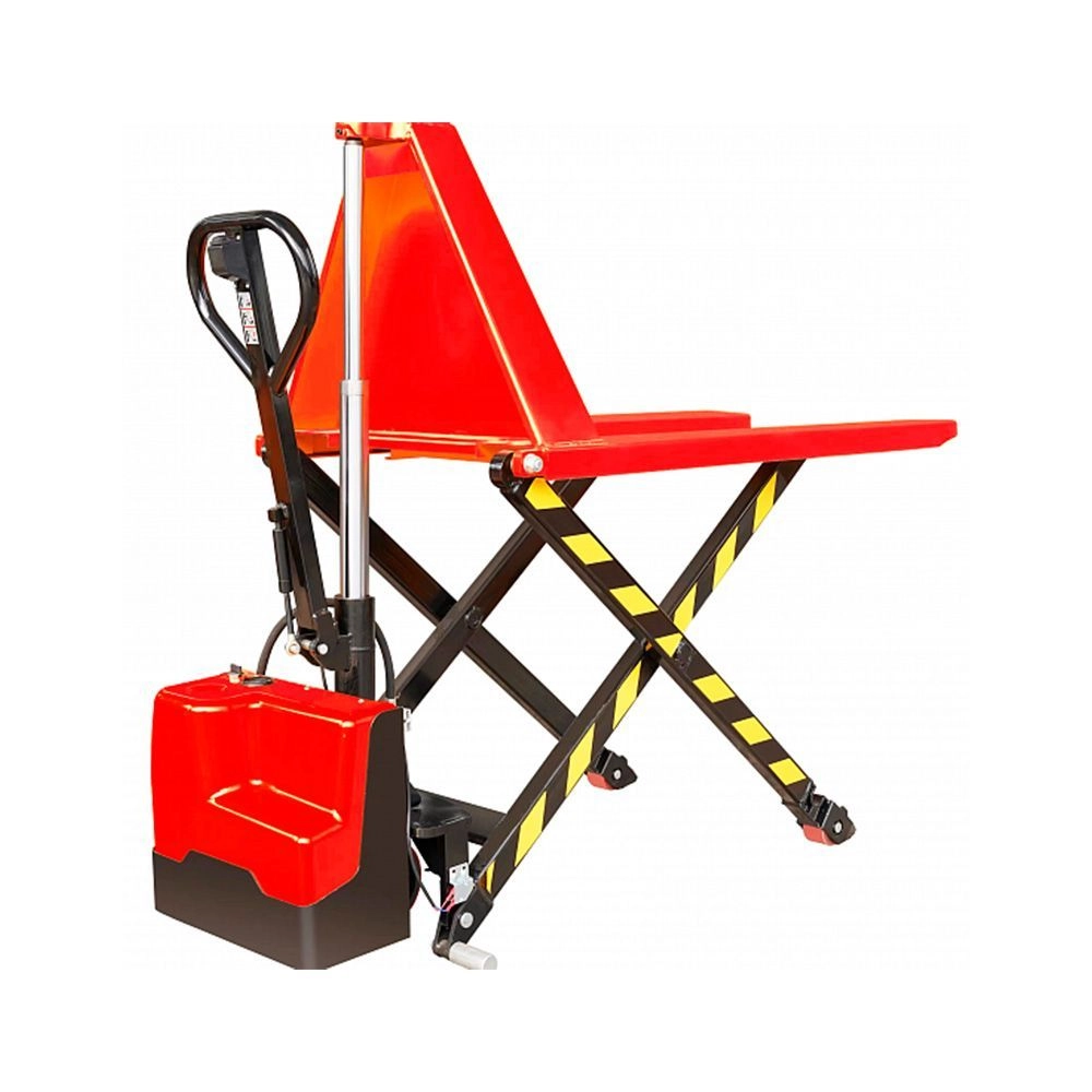 фото ручная гидравлическая тележка с электроподъемом oxlift oxhe15 800 мм 1500 кг