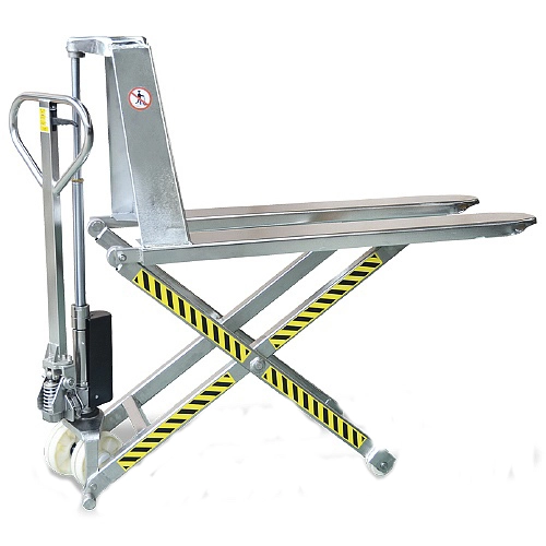 фото гидравлическая тележка из нержавеющей стали oxlift oxh-10steel
