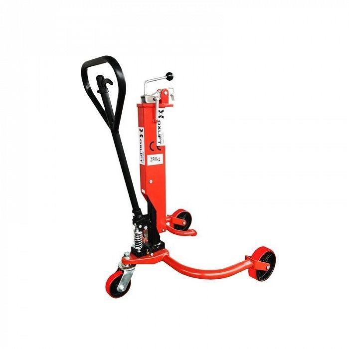 фото ручная гидравлическая тележка для бочек oxlift oxdt350 350 кг