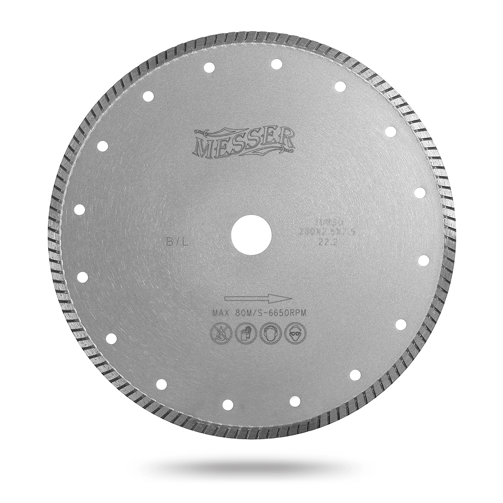 Диск турбо для резки бетона B/L, сухой, 180D-2.3T-7.5W-22.2