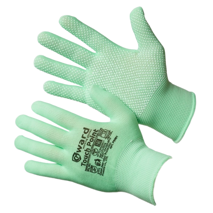 фото перчатки gward нейлоновые с микроточкой европвх, p3001
