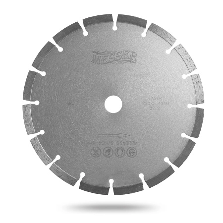 Диск сегментный для резки бетона B/L, сухой, 180D-2.4T-10W-14S-22.2