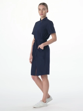 фото халат женский сансара-005 (тк.смесовая,160) medline, т.синий
