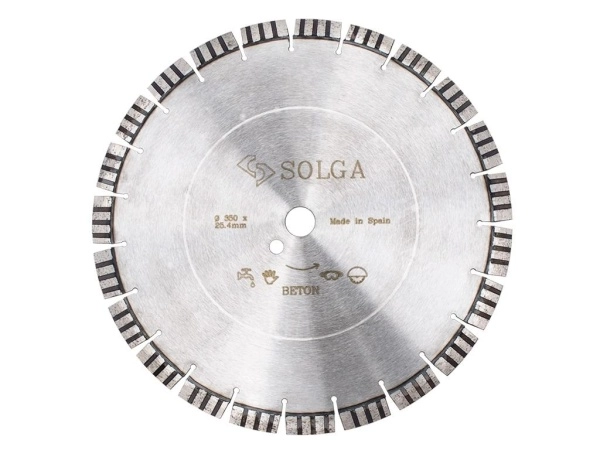 Диск алмазный Solga Diamant PROFESSIONAL10 сегментный (железобетон) 350мм/25,4