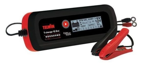 фото зарядное устройство telwin t-charge 12 evo 6v/12v 807578
