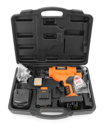 фото аккумуляторный заклепочник messer м2000 (18в, li-ion 2ач х 2, м6)