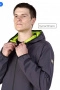 фото куртка арго (тк.softshell) cosmo-tex, серый/лайм