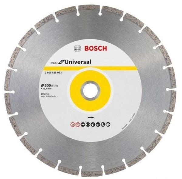 Круг алмазный BOSCH ECO UNIVERSAL (2608615033) Ф300х25.4мм универсальный