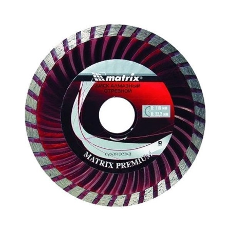 Круг алмазный MATRIX (73178) Ф115х22мм по мрамору