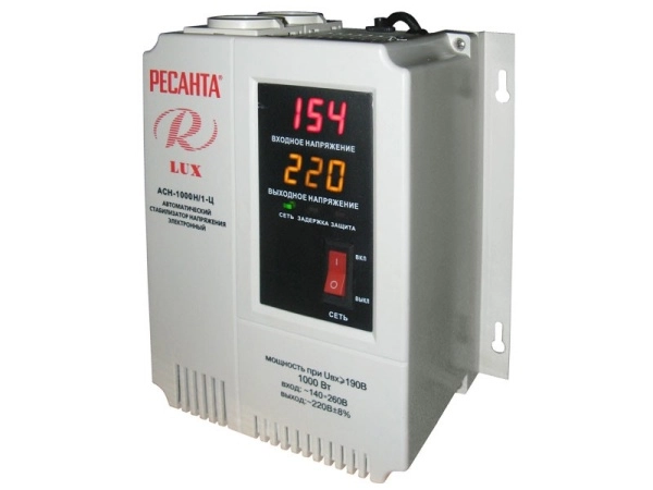 фото стабилизатор напряжения серии lux ресанта асн-1000н/1-ц