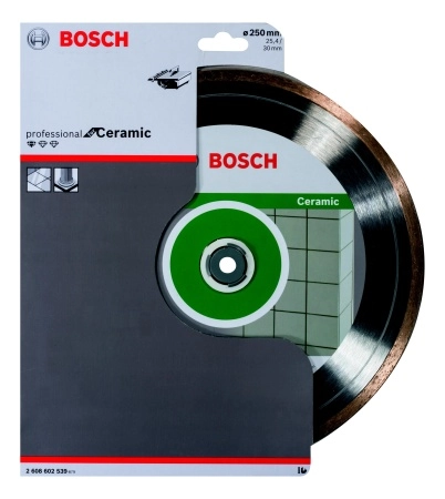 Круг алмазный BOSCH STANDARD FOR CERAMIC 250X25.4/30 (2608602539) Ф250х30мм по керамике