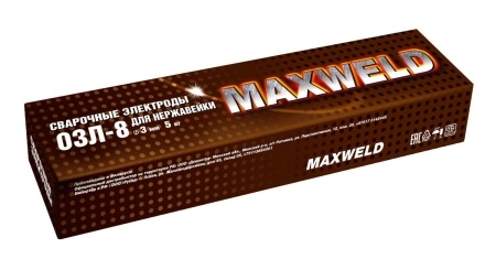 фото электроды maxweld озл-8 3мм 5кг