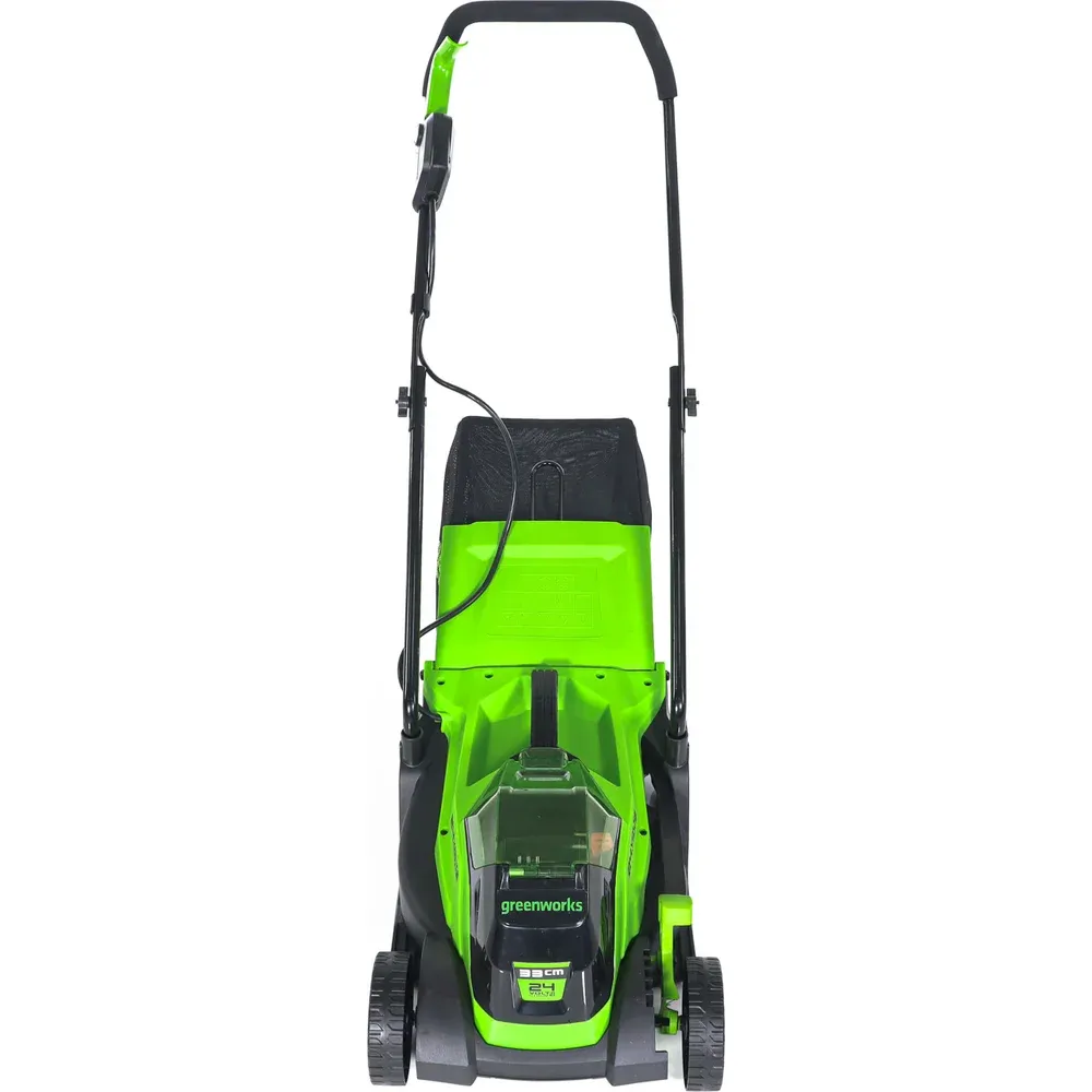фото аккумуляторная газонокосилка greenworks 2516107usb2