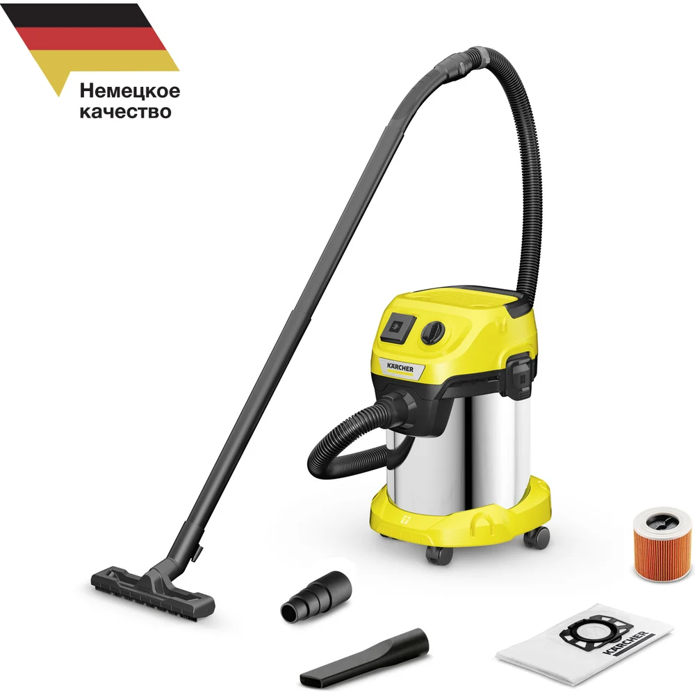 фото хозяйственный пылесос karcher wd 3 p s v-17/4/20
