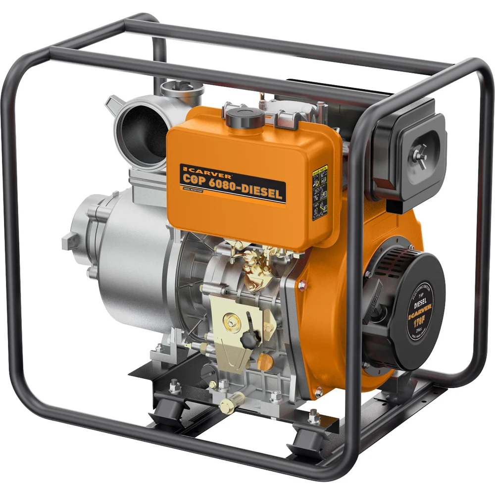 фото мотопомпа carver cgp 6080-diesel