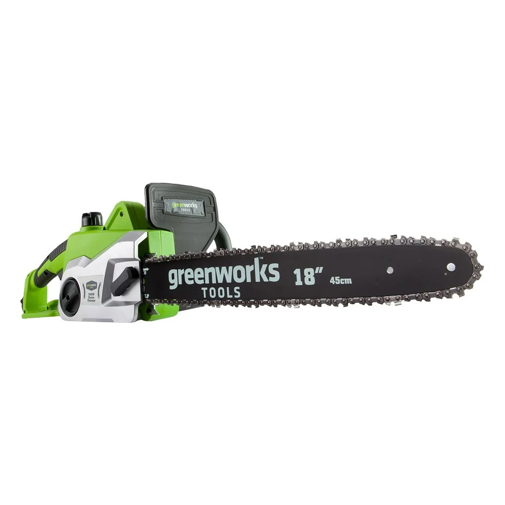 фото электрическая цепная пила greenworks gcs2046