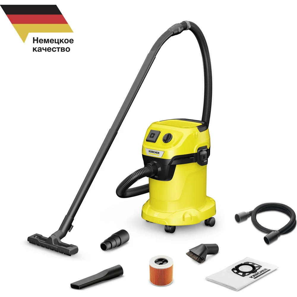 фото хозяйственный пылесос karcher wd 3 p v-17/4/20 workshop