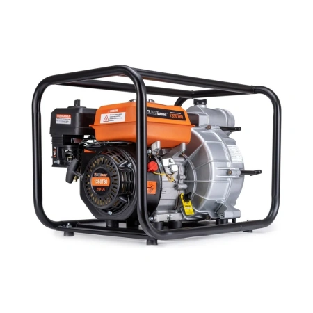 фото бензиновая мотопомпа для грязной воды foxweld 1350t80