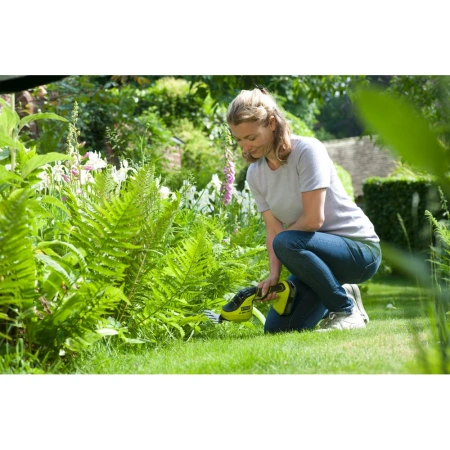 фото аккумуляторные садовые ножницы ryobi one+ ogs1822 5133002830