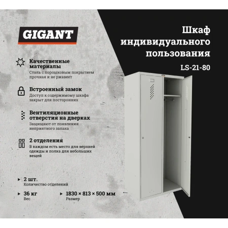 Шкаф Gigant LS-21-80