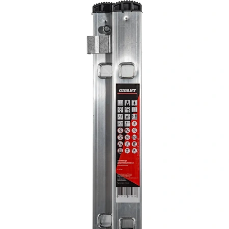 фото двухсекционная лестница gigant l-02 2х6 3,7 м