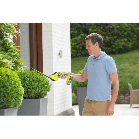 фото аккумуляторные садовые ножницы ryobi one+ ogs1822 5133002830