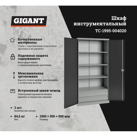 Инструментальный шкаф Gigant TC-1995-004020