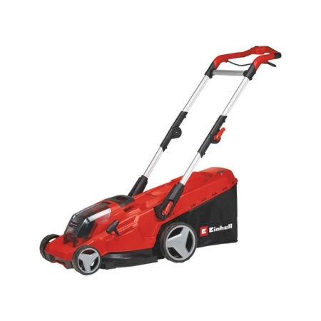 фото газонокосилка einhell акк pxc ge-cm 36/41 li, 2x18,bl,41см,6ст,25-75мм,центральная,50л,без акк и зу