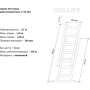 фото двухсекционная лестница gigant l-02 2х6 3,7 м