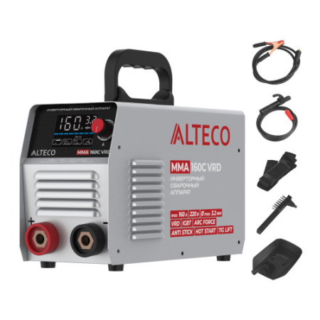 фото инверторный сварочный аппарат alteco mma 160c vrd